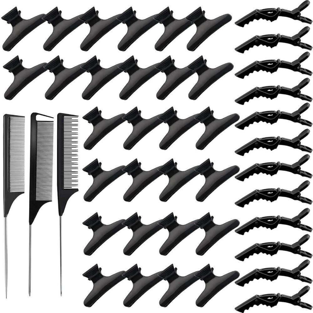 Hair Clips Comb Set Alligator Croc Clips Hair Styling Tools for Girls